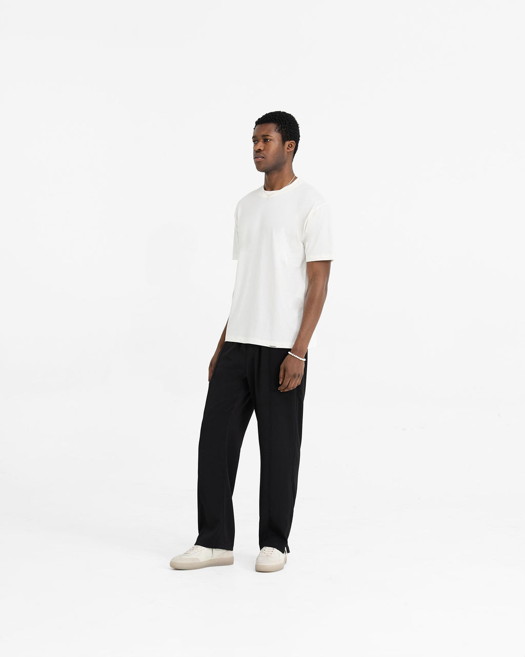 Initial T-Shirt - Flat White