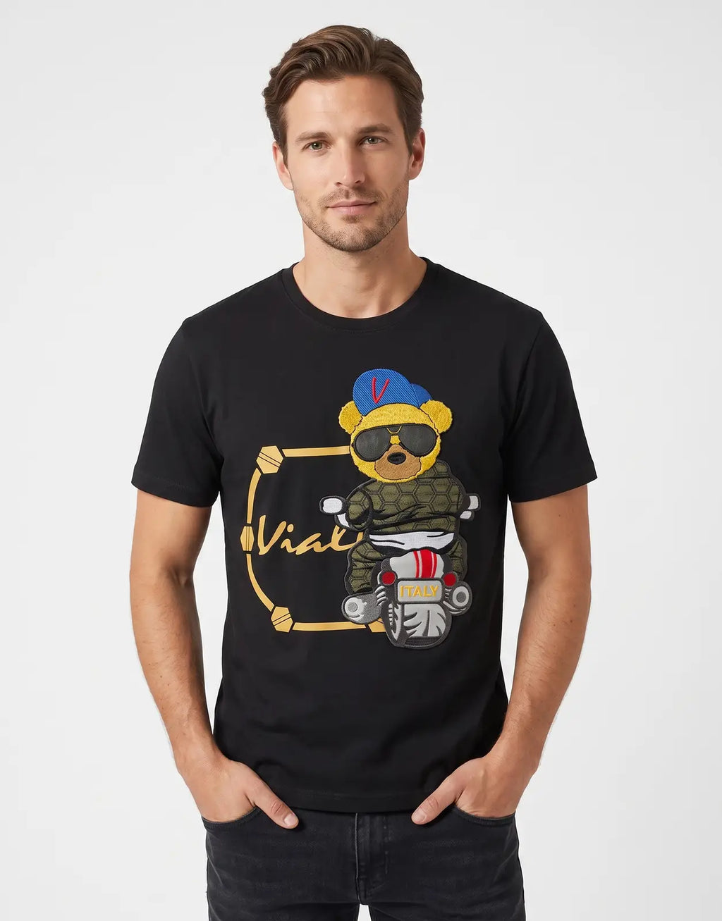 Vialli Novalty Black T-Shirt