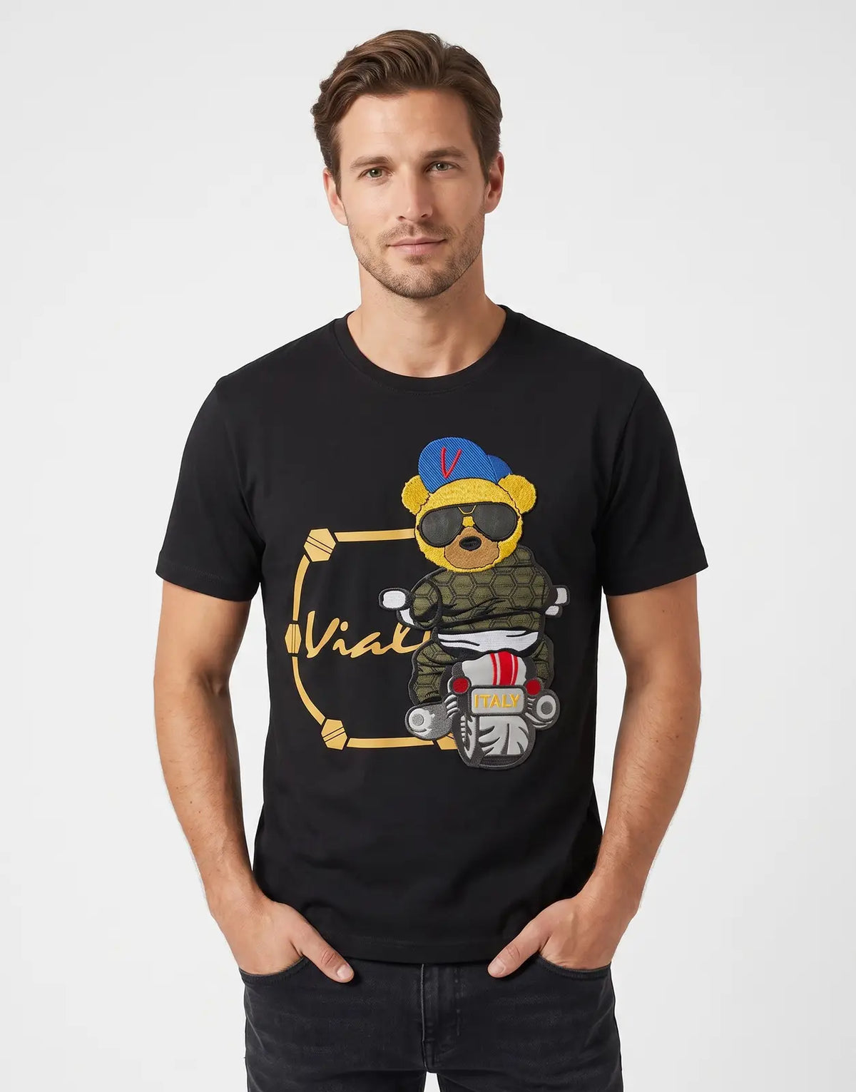 Vialli Novalty Black T-Shirt