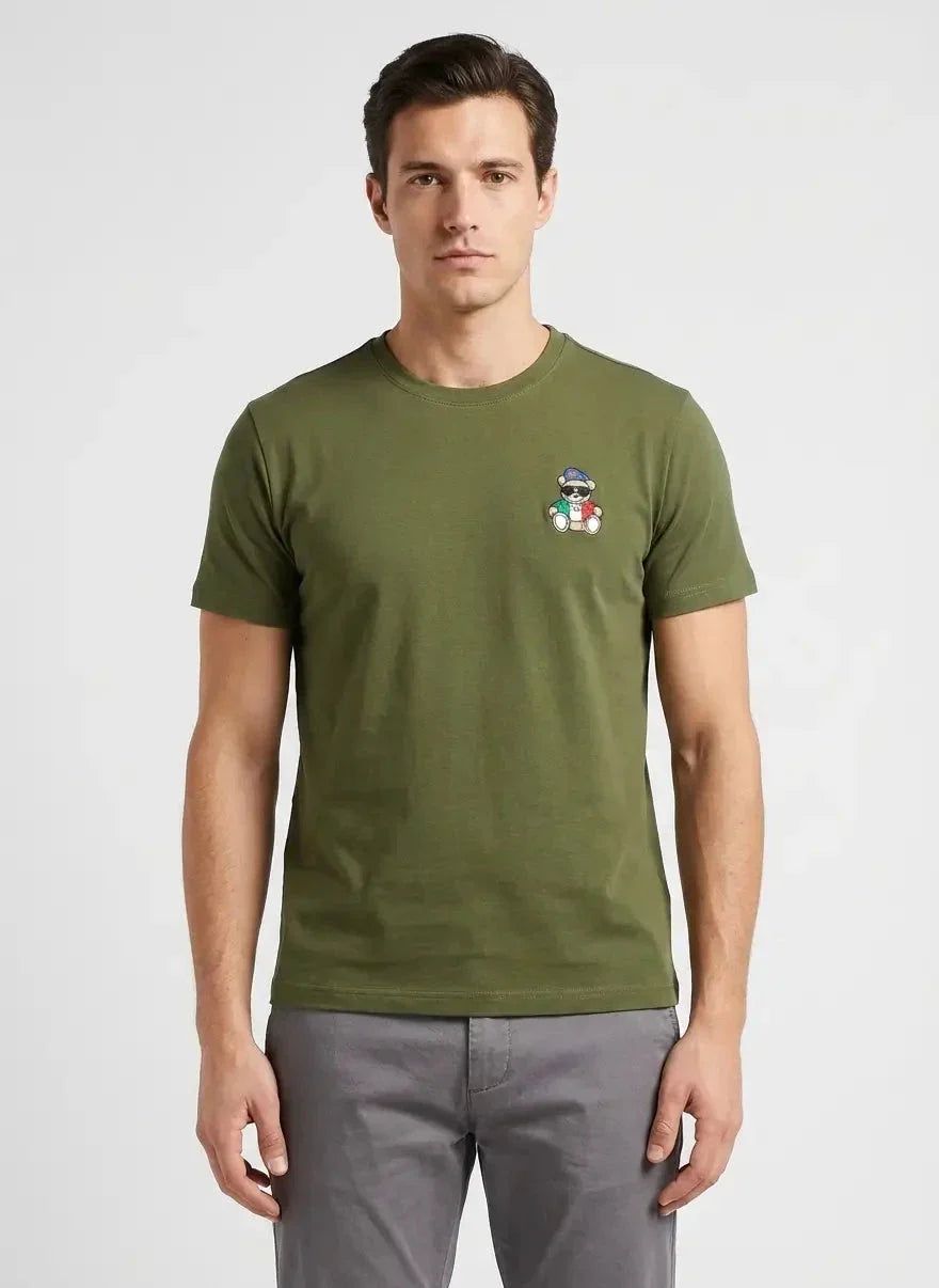 Vialli Olive Cargo T-Shirt