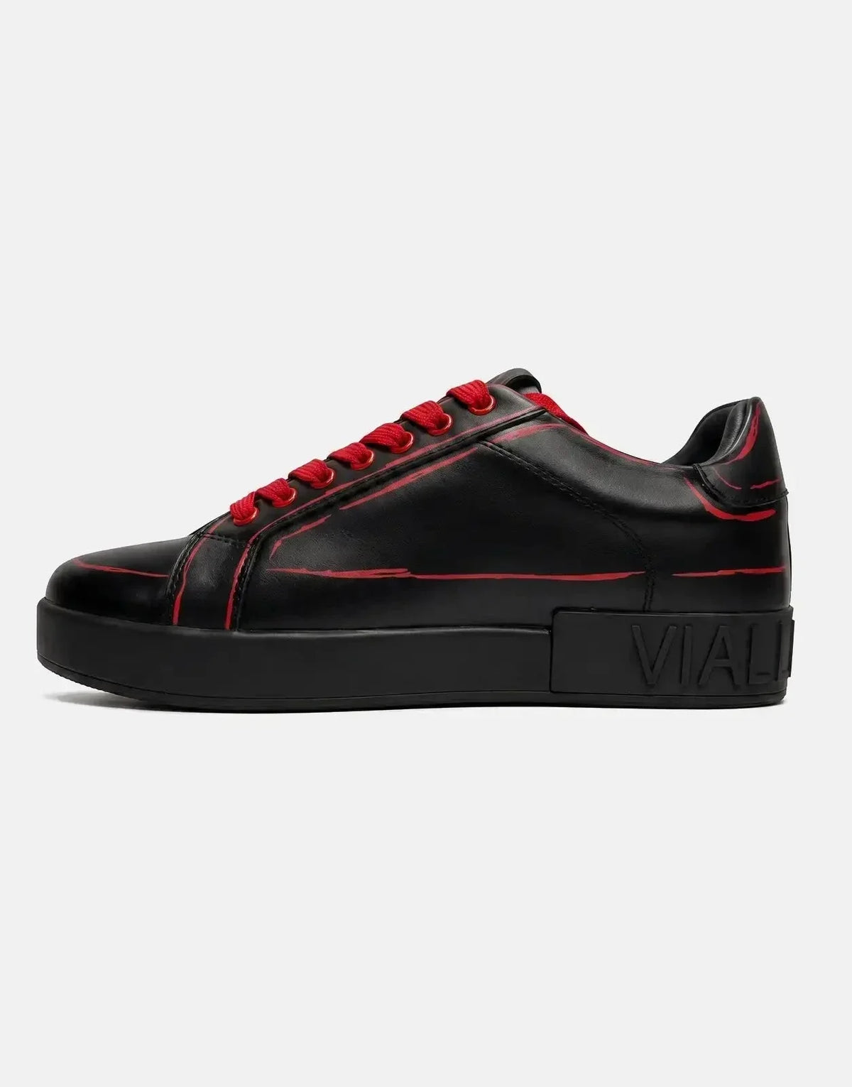 Vialli Rafah Black/Red Sneakers - view 3