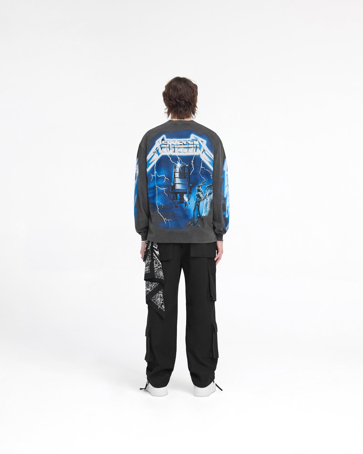 Represent X Metallica Ride The Lightning Long Sleeve T-Shirt - Vintage Grey