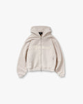Script Logo Zip Hoodie - Concrete